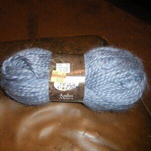 1 Skein Yarn Bee Andes Alpaca Blend Yarn - Color Lapis - 120 yds.